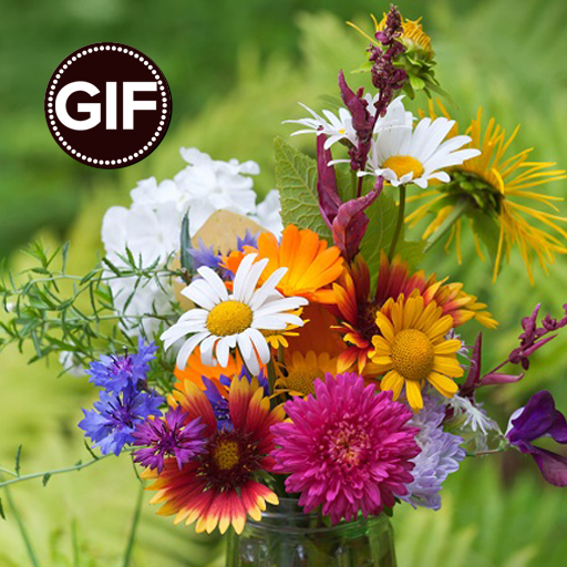 Flowers Gif logo
