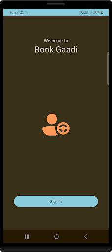 Android application Book Gaadi screenshort
