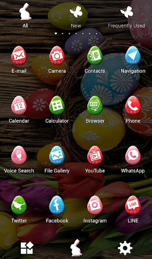 Easter Eggs & Tulips Theme Screen 3
