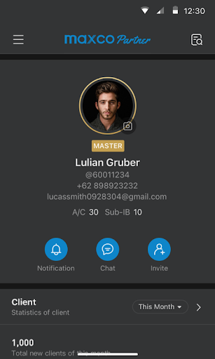 Android application Maxco Partner screenshort