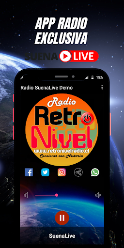 Android application RetroNivel Radio screenshort