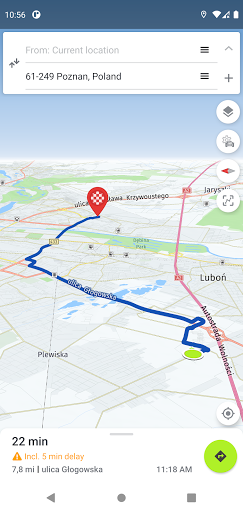 Android application SpeedMap screenshort