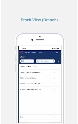 Reusable Packaging Management Screen 3