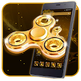 Luxury Golden Fidget spinner 2D Theme icon