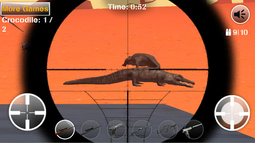 Animal Hunter in Wood