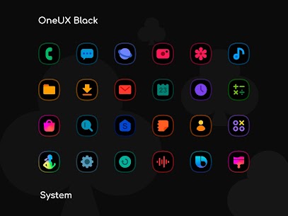 OneUX Black Icon Pack v3.8 MOD APK (Patch Unlocked) 1