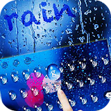 Blue Rain Water Drop Dew Keyboard Theme icon