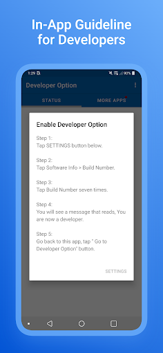 Developer Option Screen 3