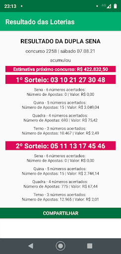 Resultado das Loterias