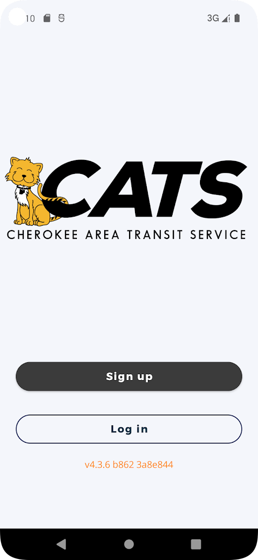 Android application Cherokee Area Transit Service screenshot