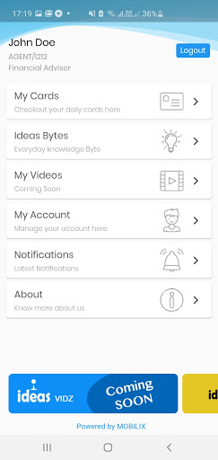 Mobilix Ideas Caards Screen 2