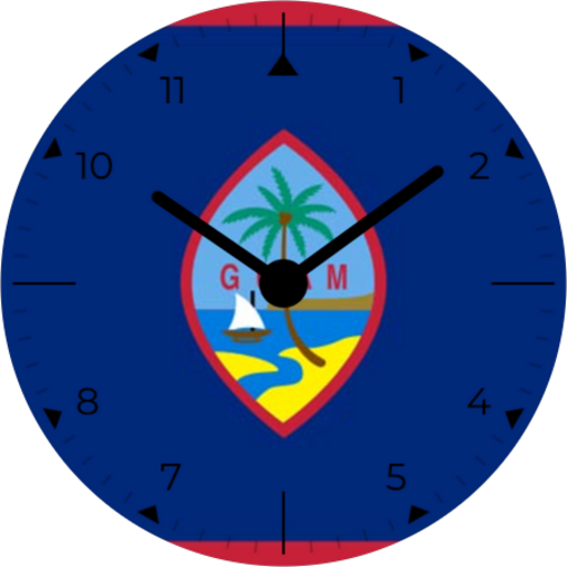 Android application Guam Analog Watch Face screenshort