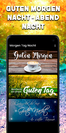 Android application Guten Morgen Tag Nacht screenshort