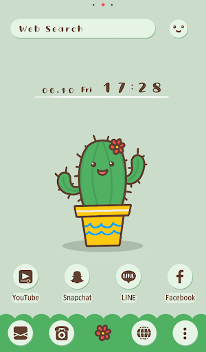 Android application Cutie Cacti Theme +HOME screenshort