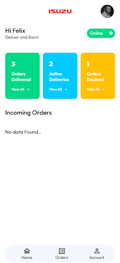 Android application Isuzu Dispatch screenshort