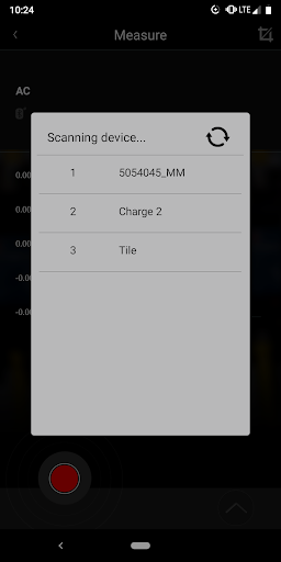 Android application Digi-Sense Connect - Meters screenshort