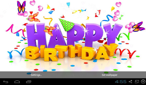 Android application 3D Birthday Wallpaper 2024 screenshort