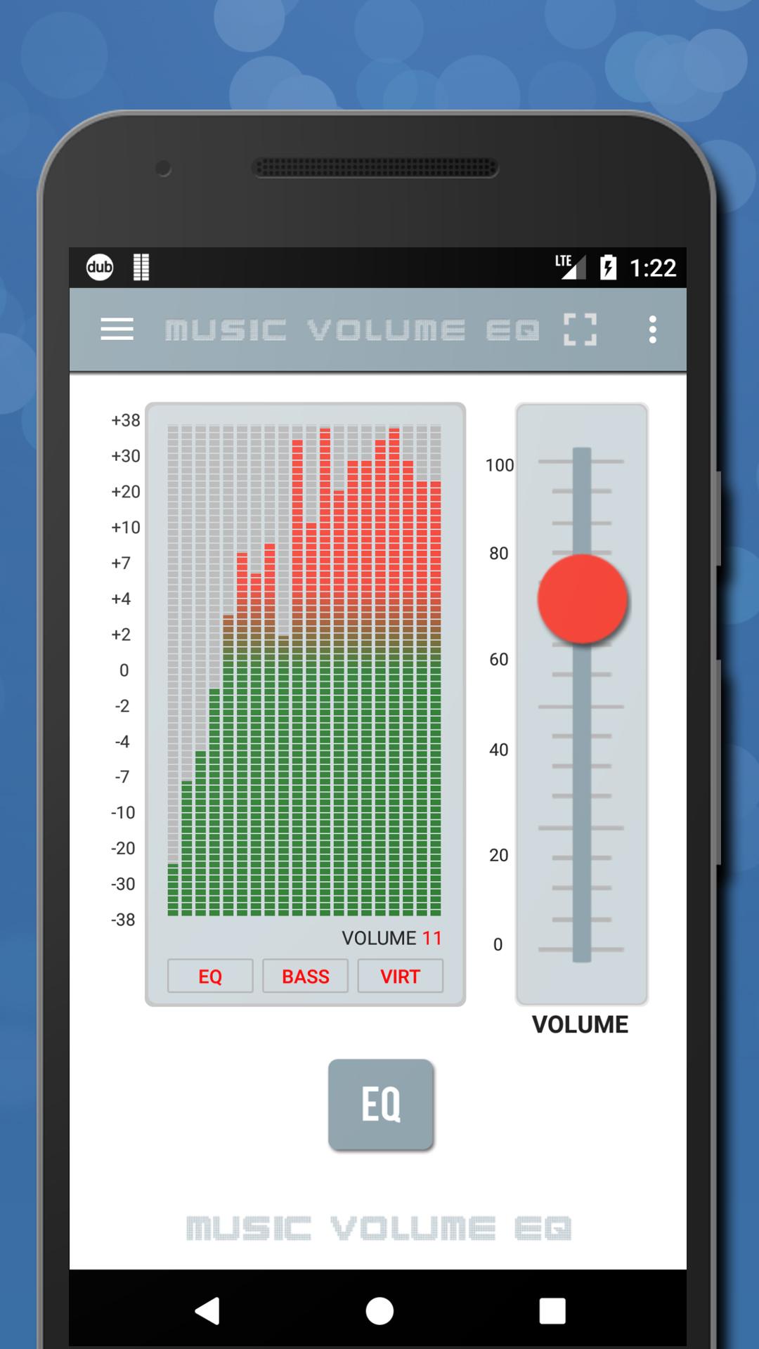 Android application Music Volume EQ — Equalizer & Bass Booster screenshort