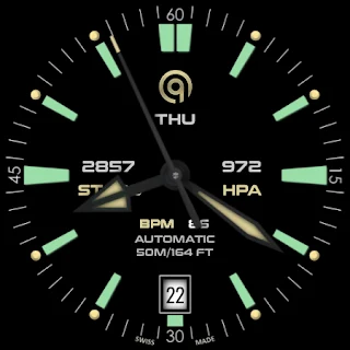 Diver Classic 8 Blk Wear OS 4+