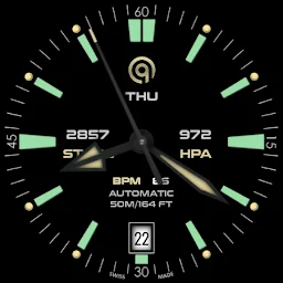Diver Classic 8 Blk Wear OS 4+ - Screenshot Image