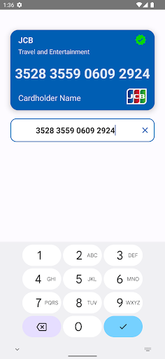 iValidCard Screen 3