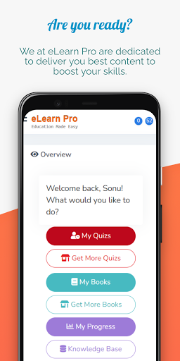 Android application e-Learn Pro: Preparation App screenshort
