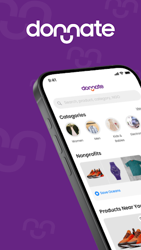 Android application Donnate: Buy & Donate Online screenshort
