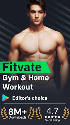 Fitvate - Gym & Home Workoutのおすすめ画像1