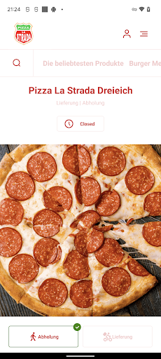 Android application Pizza La Strada Dreieich screenshort