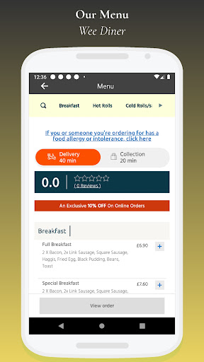 wee diner Screen 2