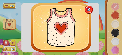 Screenshot of Coloring Book: Games for Girls