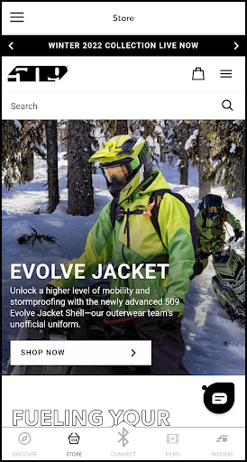 Android application Ride 509 screenshort