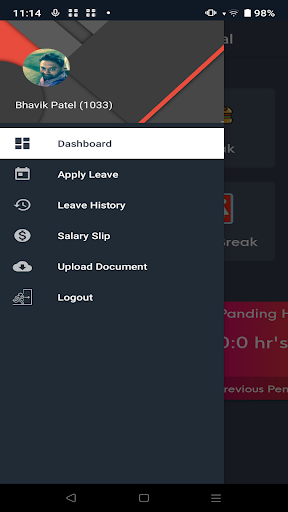Jenya Attendance Portal Screen 3