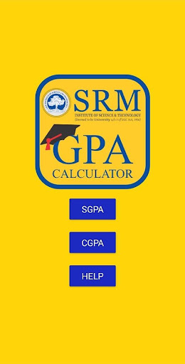 Android application SRM GPA Calculator screenshort