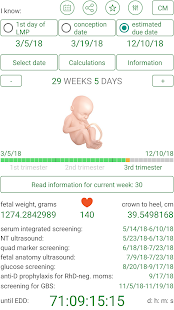 Pregnancy Due Date Calculator, Calendar & Tracker screenshots 3