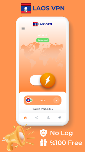 Android application Laos VPN - Fast Private Proxy screenshort