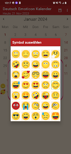 Deutsch Emoticon Kalender