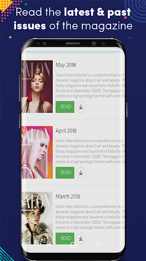 Android application Salon International screenshort
