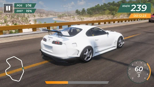Racing Toyota Supra Simulator