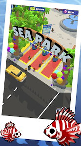 Captura de Pantalla 1 Idle Sea Park - Tycoon Game android