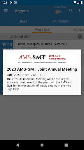 AMS-SMT 2023 Annual Meeting Screen 3