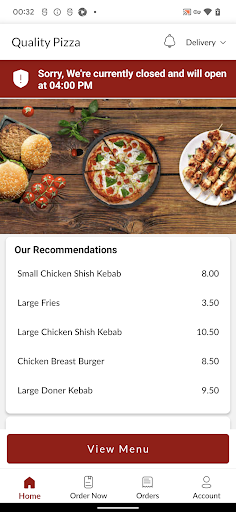 Quality Pizza Screen 2