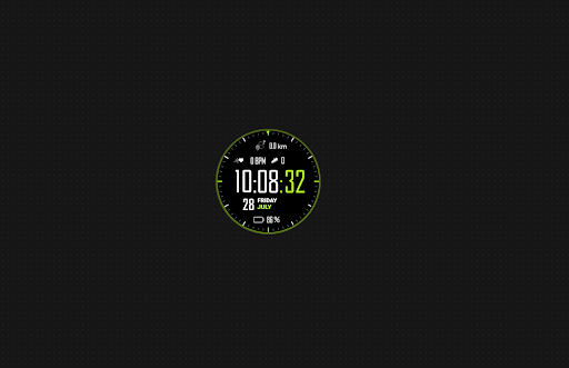 Cool Green Watch Face Screen 2