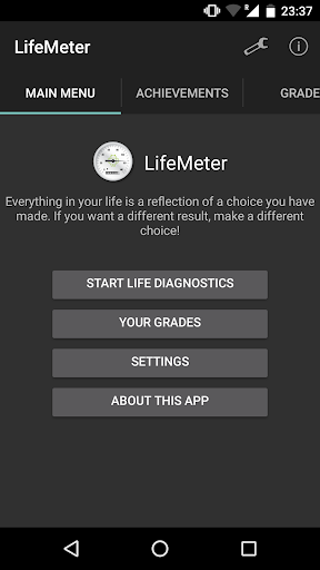 Android application LifeMeter screenshort