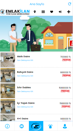 Android application Emlak İlan screenshort