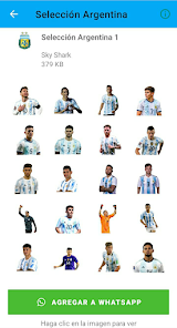 Imágen 1 Selección Argentina Stickers android