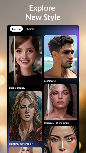 Android application Anime AI - AI Art Photo screenshort