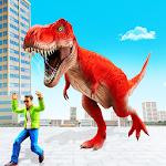 Cover Image of Télécharger Dino City Attack Jeu de dinosaures 18 APK