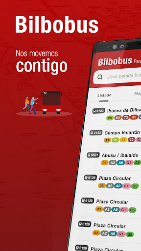 Android application Bilbobus screenshort