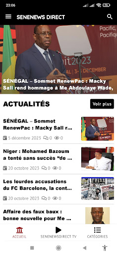 SENENEWSDIRECT Screen 2